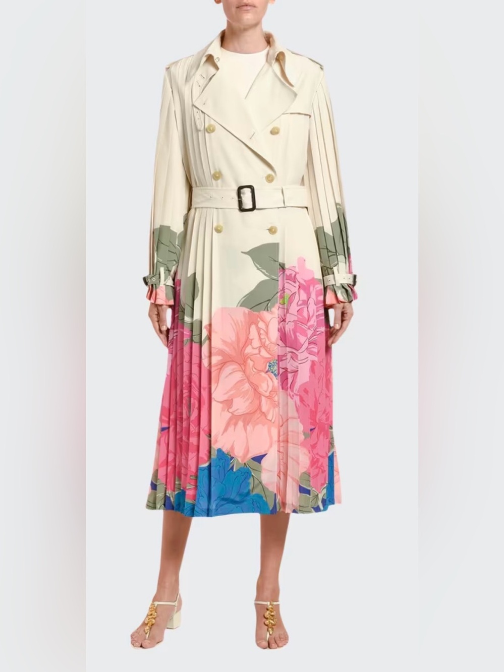 VALENTINO GARAVANI
Cropped Polo Carving Mussoline Top